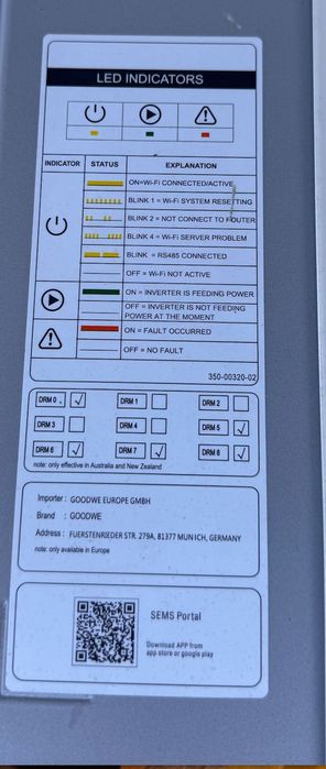 ПРОДАВАМ Соларен инвертор GOODWE GW10K MS10kW Трифазен+Smart Meter+мод