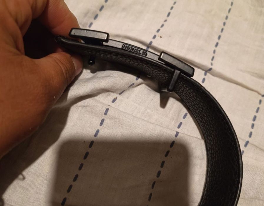 Curea de piele naturala Hermes 120cm