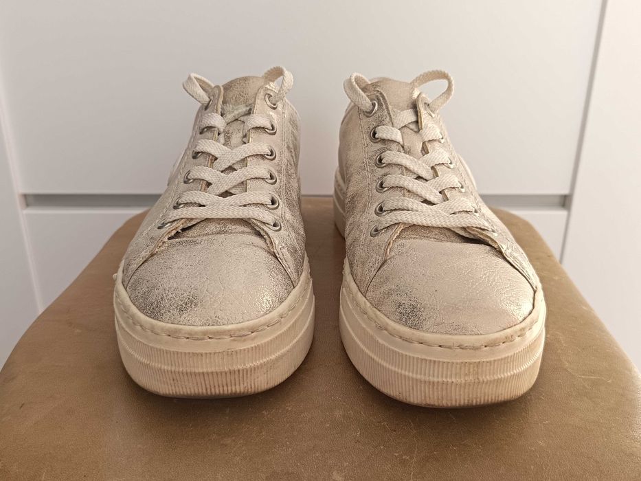 Sneaker Rieker argintiu