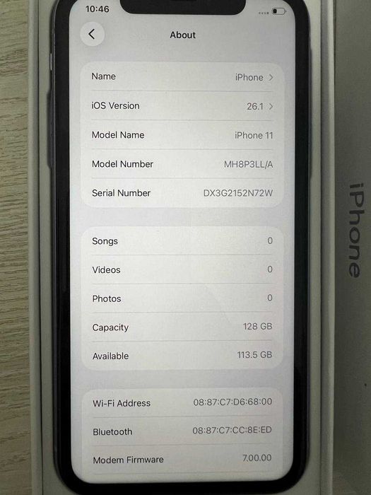 iPhone 11 128GB 90% purple