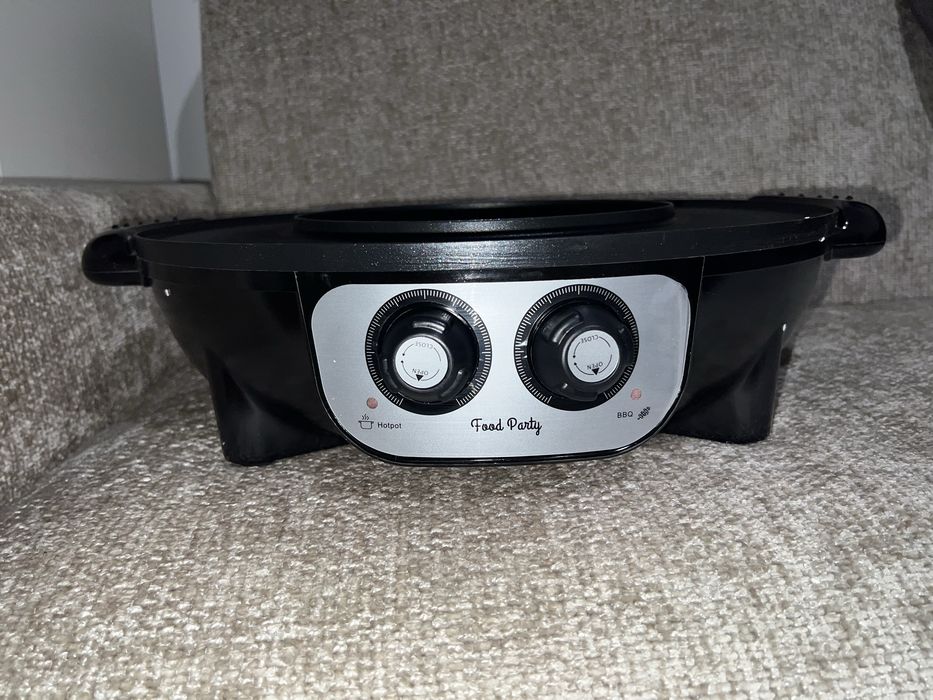 Grătar Electric și Hot Pot 2 în 1 Food Party – Nou, accesorii incluse