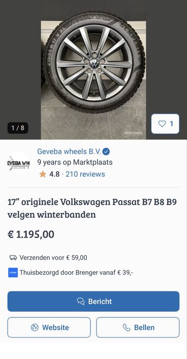 Jante oem 5x112 Vw/Skoda/Seat R17