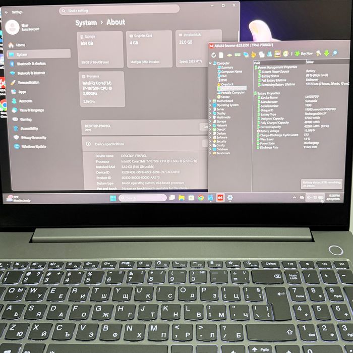 Lenovo ThinkBook 15p/4K UHD/i7-10750H/GTX 1650 Ti Max-Q/32GB/1TB