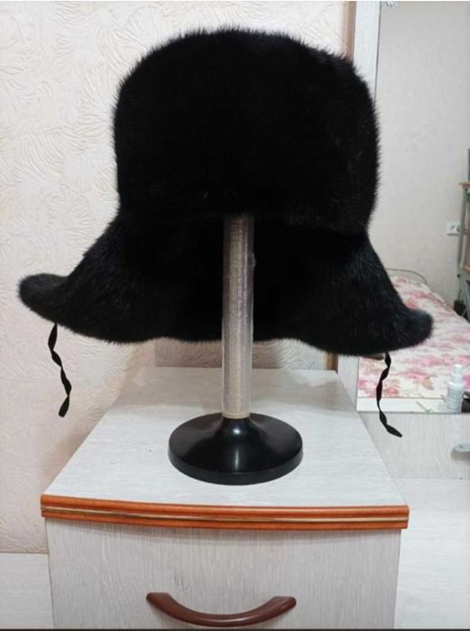 Шапка ушанка черная