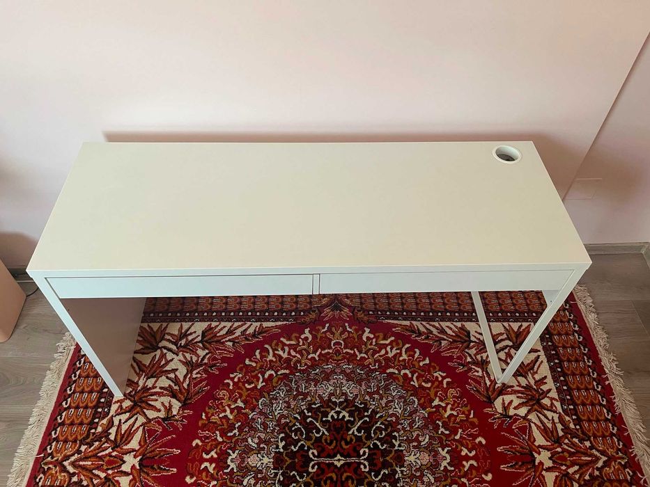 MICKE Birou, alb, 142x50 cm