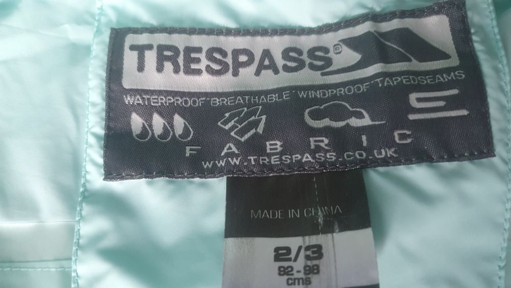 Маркова ветровка  TRESPASS за детенце