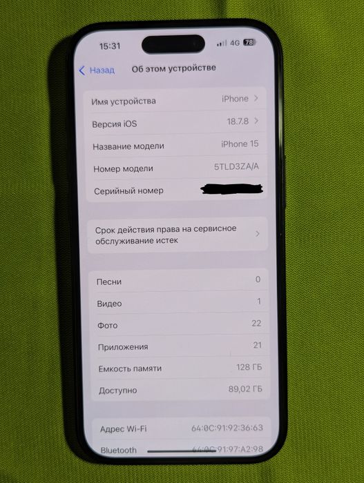Iphone 15 в хорошем состоянии