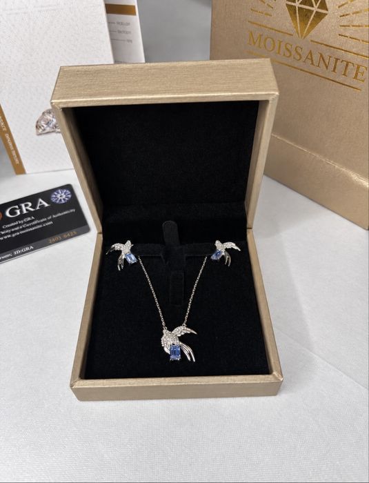 Серебро 925 с муассанитом