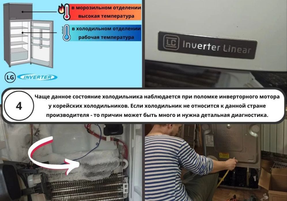 Ремонт холодильников и морозильников