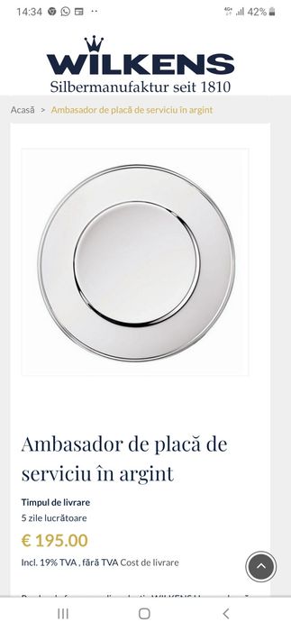 Placa serviciu Wilkens