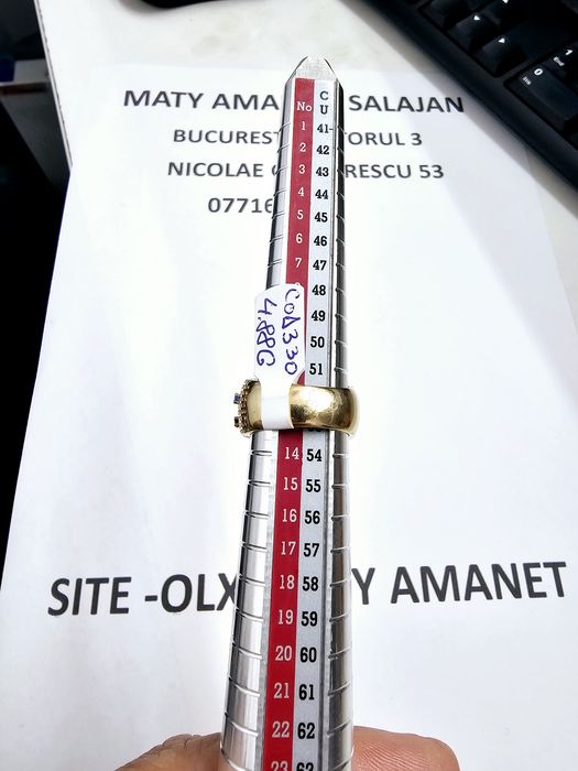 Vand inel dama din aur 14 k 4.88 g cod 330