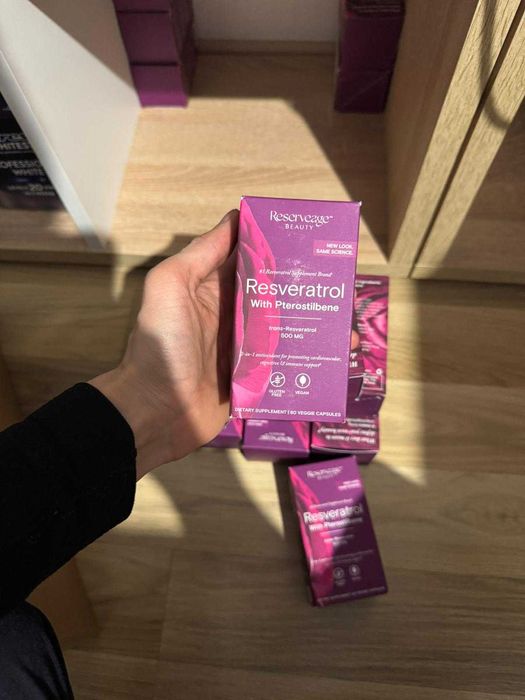 RESVERATROL with Pterostilben, 500mg, 60 capsule, supliement alimentar