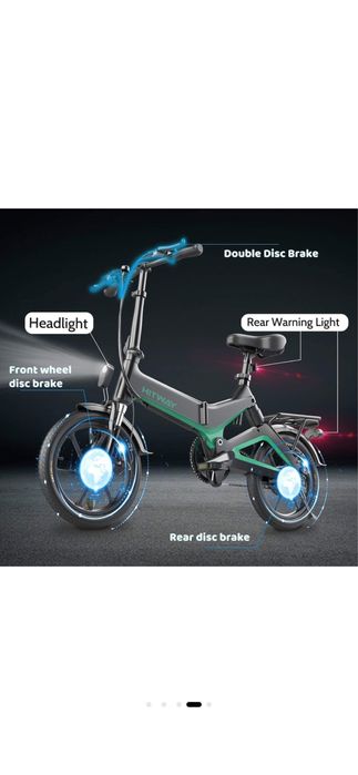 Bicicleta asistata electric pliabila