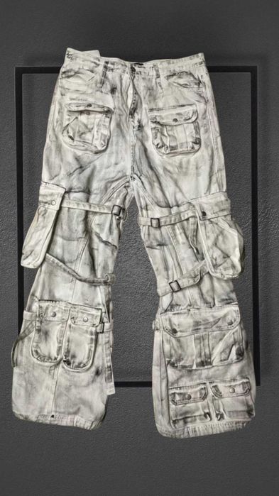 Blugi deosebiti,cu 16 buzunare, Whelm, L~XL  45 cm in talie