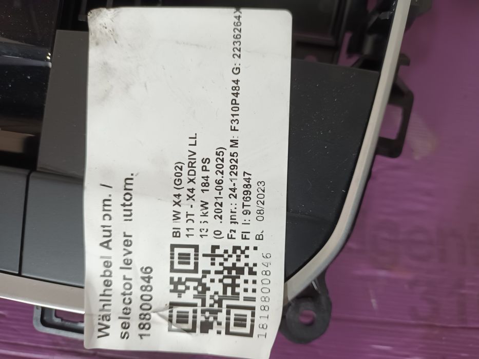 Selector schimbător de viteze automata bmw g01 x3 g02 x4