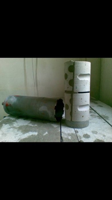 алмазное бурение сухой,под вытяжке без повреждения стены