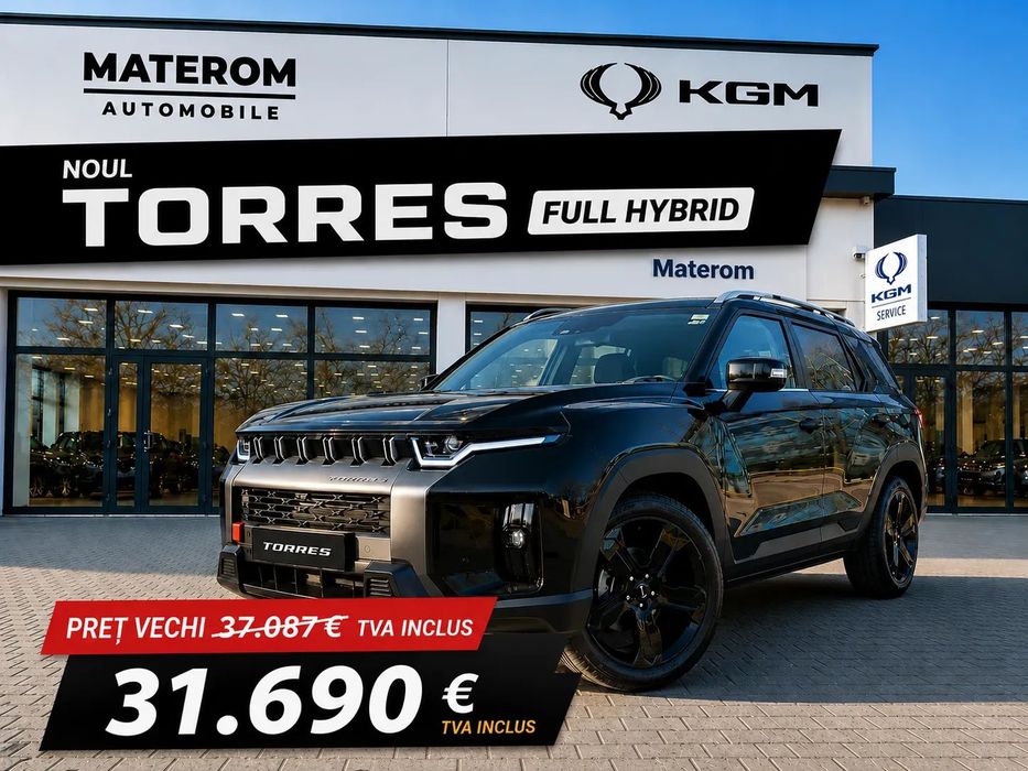 KGM Torres KGM Torres HYBRID Black Edition 1.5 GDI 204 CP AT (MY 2025) NOU!