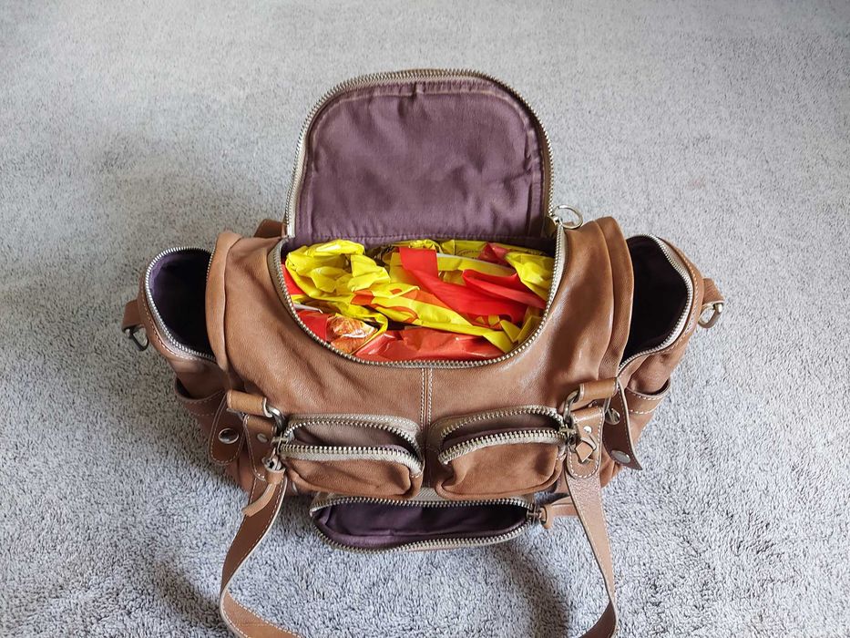 Кожена чанта в цвят коняк/кафяво от Liebeskind Berlin + dust bag