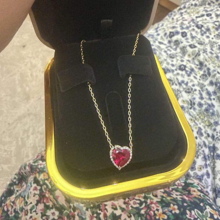 Цепочка с кулоном сердце