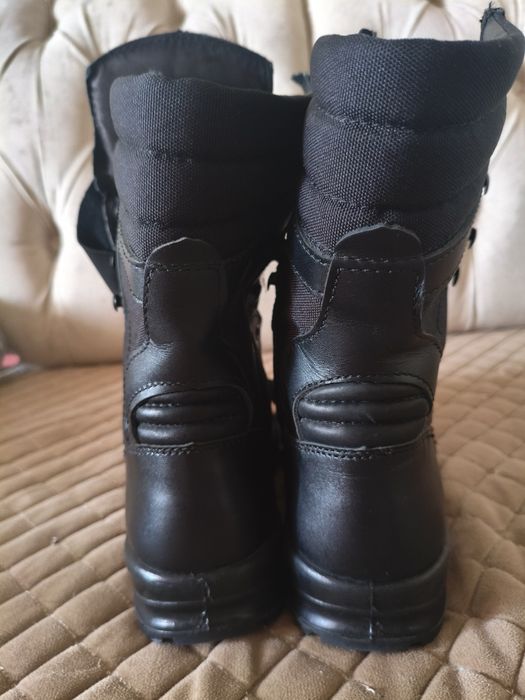 Кожанные военные берцы