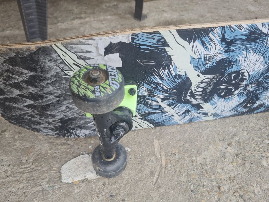 Skateboard OXELO 500 Wolf, Green, Black
