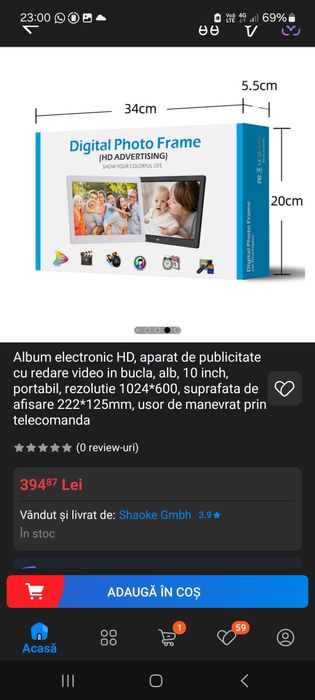 Rama foto LCD noua + Rama stein