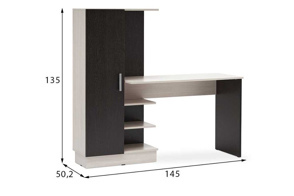 Бейсик стол компьютерный венге/лоредо