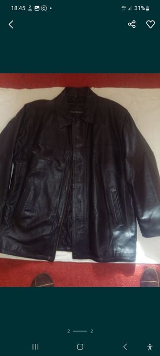 Продается  куртка  кожаная  мужская  новая