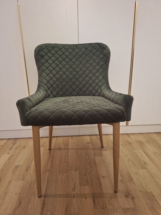 Scaune tapitate gri inchis 5 buc