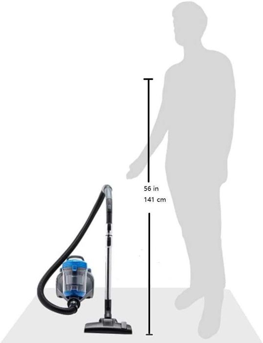 Мощна Прахосмукачка без торба Amazon Basics 2л., 700W, Hepa