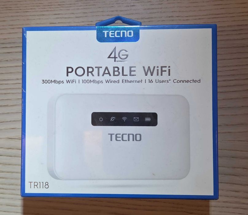 Портативен 4G Wi-Fi рутер TECNO TR118