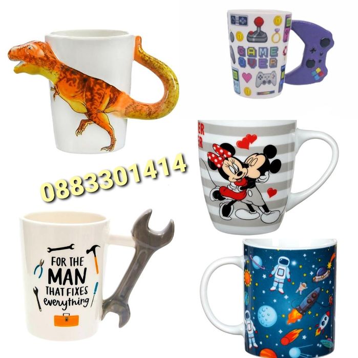 3D чаша Динозавър Джойстик Майстор Мини Маус Пепа Пиг Леденото кралств