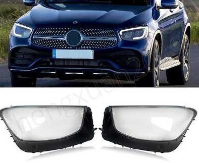 Стъкла за фарове (капаци) Mercedes X253 GLC 19-21 LED фейслифт