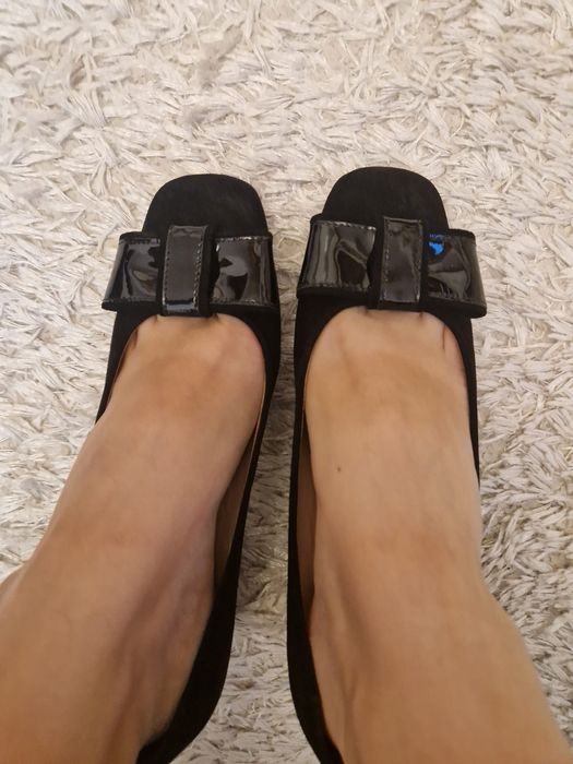 Pantofi Musette piele intoarsa