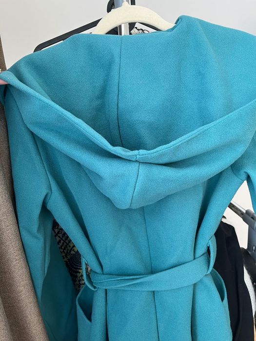 Синьо-зелено палто- S/XS