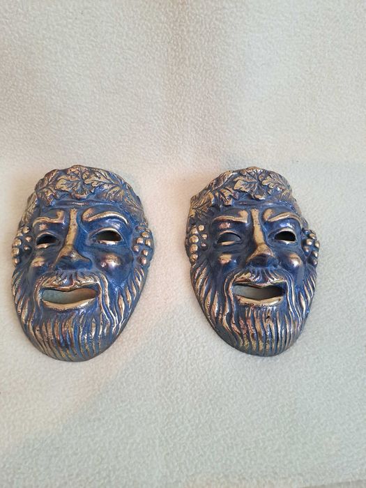 masca bronz tragedia grecia antica