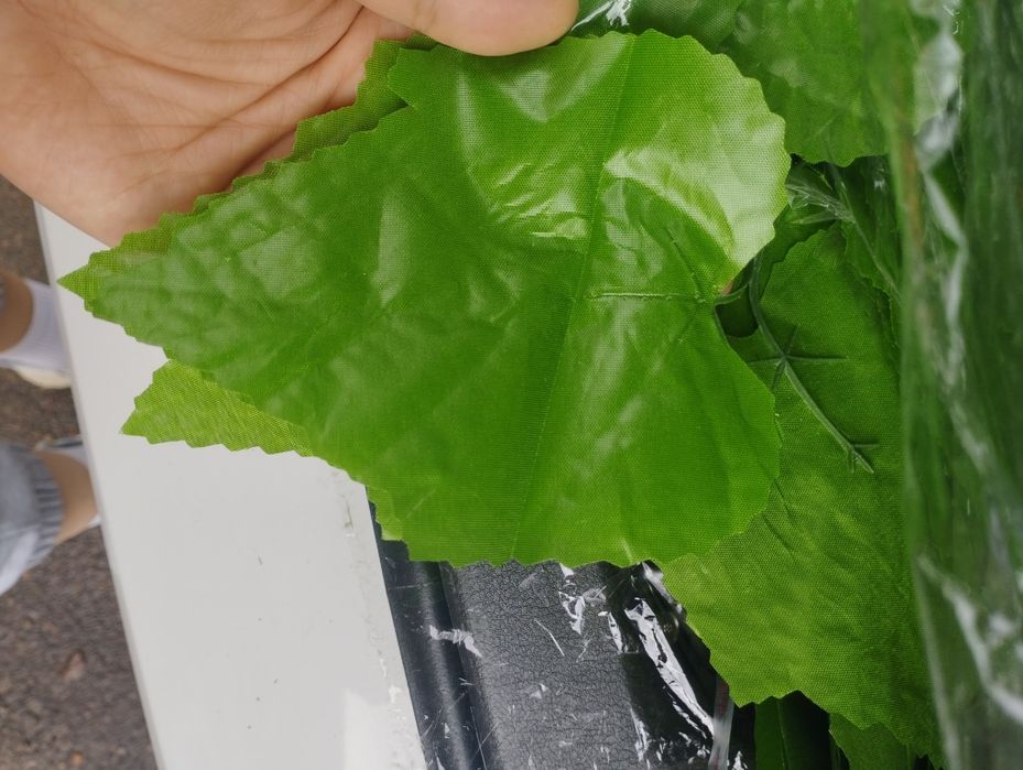 Искусственные листья, виноград и плющ