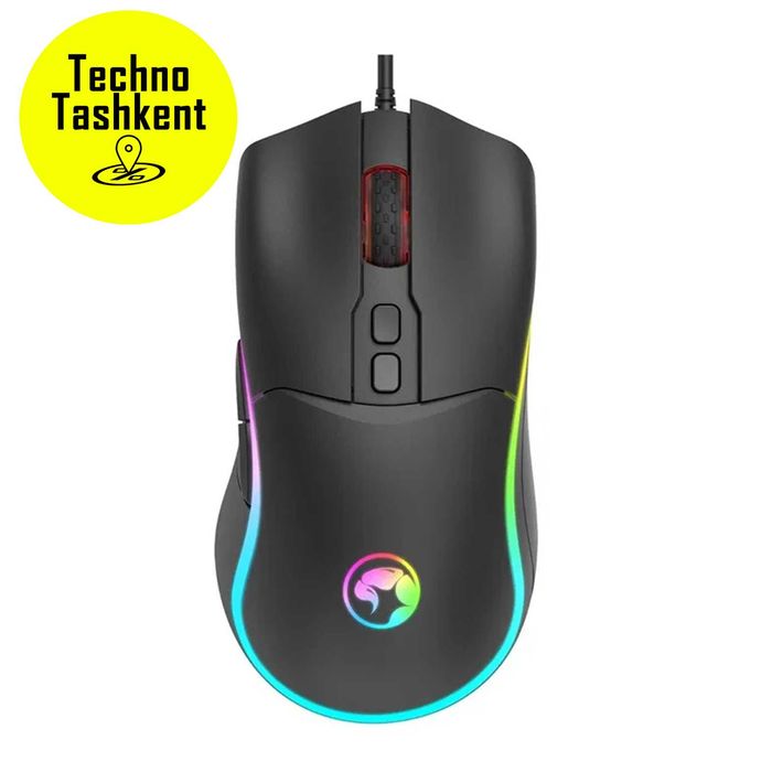 Игровая мышь для компьютера Marvo M358 Tepo 60 с RGB подсветкой, Usb