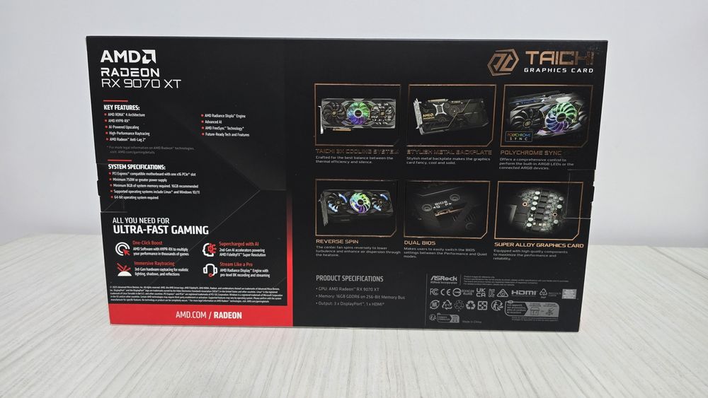Placa video Asrock Taichi  RX 9070XT