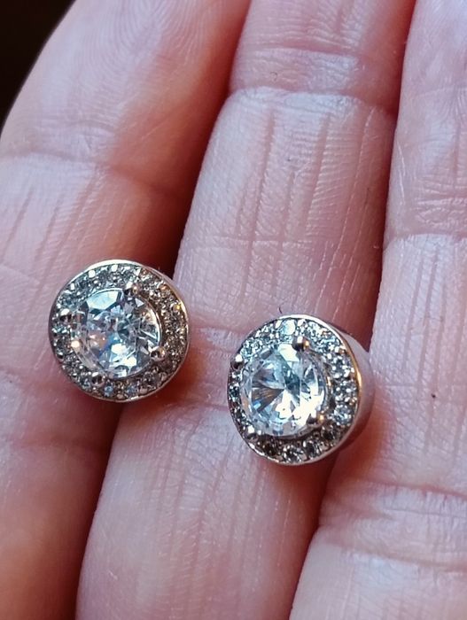 Cercei argint cu pietre zirconia