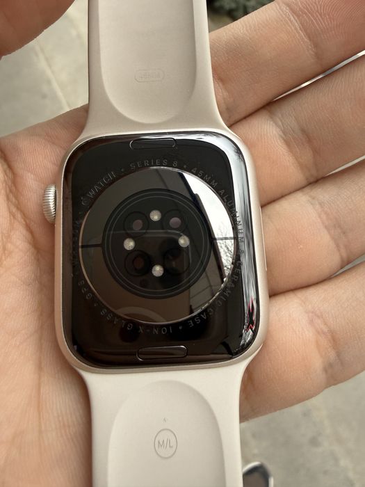 apple watch 8 45mm batareya 100%