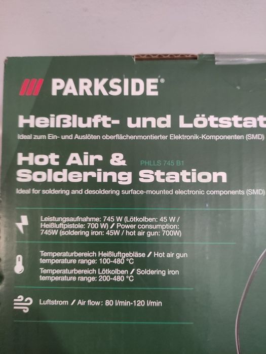 Statie de lipit cu suflanta aer cald Parkside 745 W