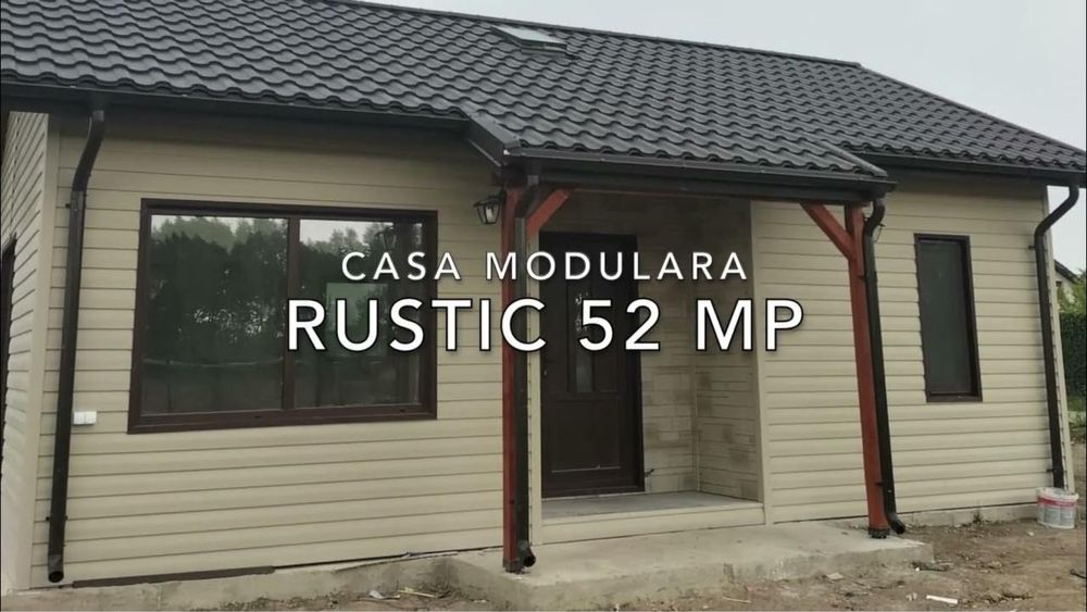 Casa pe structura metalica cu panou sandwich la cheie