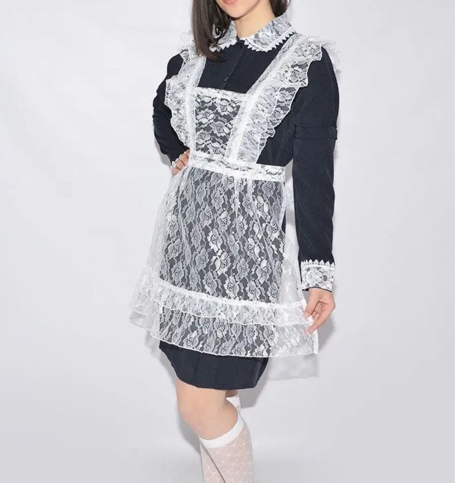 Школьное платье с фартуком