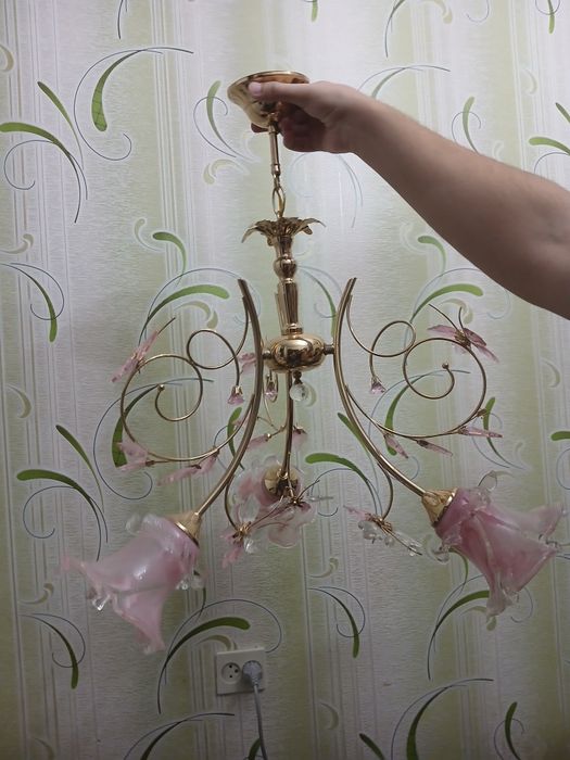 Люстра хрусталная