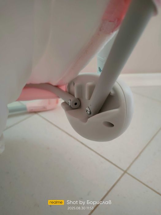 Бебешка електрическа люлка -розова