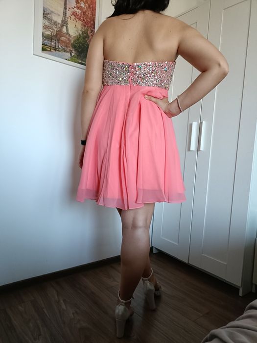 Rochie de ocazie corai, mărimea M