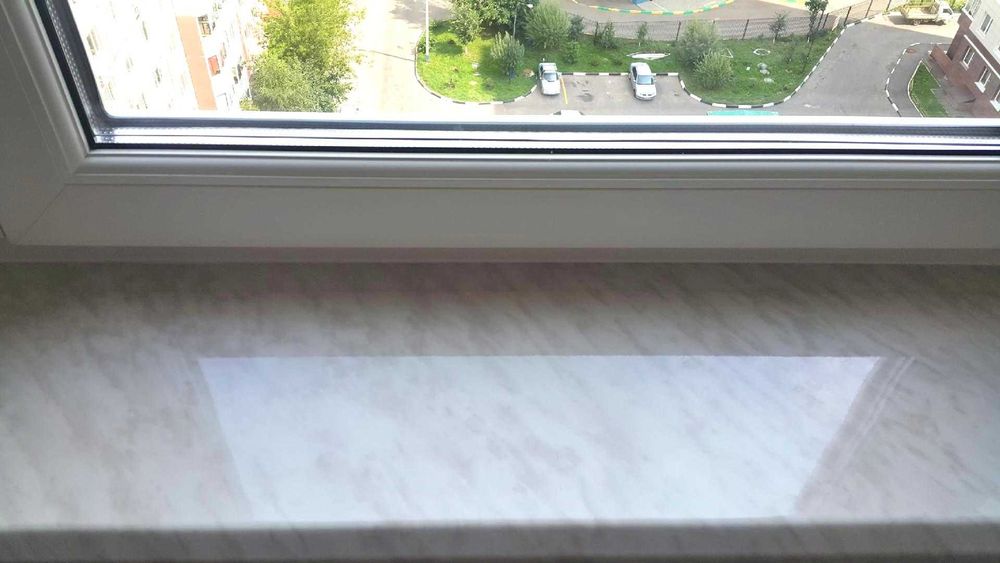 Подоконники  из камня акрил, кварц (искусственный камень)