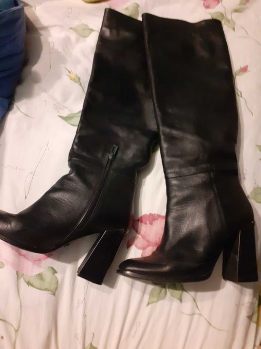 Cizme lungi din piele nr 37