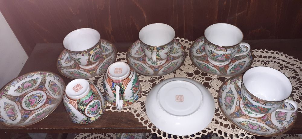 Serviciiporțelan chinezesc vintage Guangcai